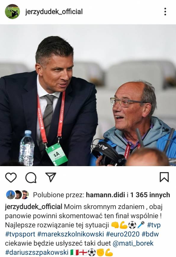 SŁOWA Jerzego Dudka na temat komentarzu podczas finału EURO 2020
